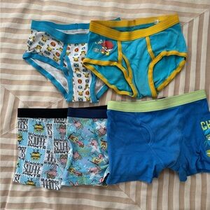 FREE!! SpongeBob, Pokémon Kids Underwear Set of 4- Blue, Yellow, Multicolor